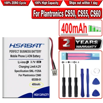 Аккумулятор HSABAT 400 мАч для Plantronics C65, CS351, CS361, CS50, CS510, CS520, CS55, CS65, HL10, Savi 410/420/710/720, WH300, WH350