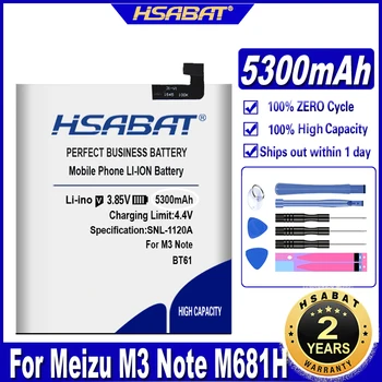 Аккумулятор HSABAT 5300 мАч BT61 для Meizu M3 Note M681H M681 L681H L-версии