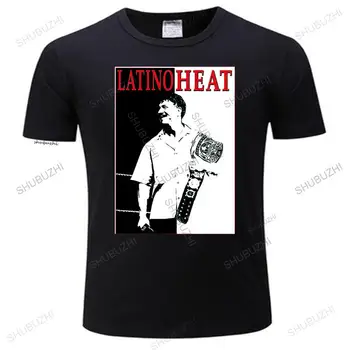 мужские футболки с винтажным принтом, футболка Eddi Guerrero Latino Heat, Новейшая мода Для мужчин, футболка с круглым вырезом, Европейский размер