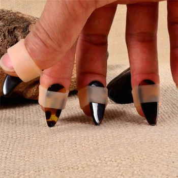 Набор накладок для ногтей Guzheng, 4 шт., Кольцо для покрытия ногтей Guzheng Playing, защитные чехлы для ногтей Guzheng Practice