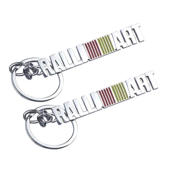 3D Металлическая буква с эмблемой RALLI ART Брелок для ключей Автоаксессуары для Mitsubishi Ralliart Lancer ASX Outlander Pajero