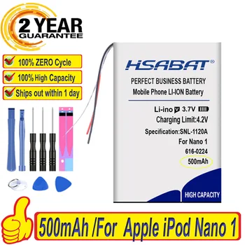 Лучший бренд 100% Новый 500 мАч 616-0223 616-0224 Аккумулятор для iPod Nano1 Nano 1-го поколения 1 Gen Nano 1 A1137 4 гб Батареи