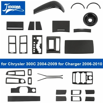 Чехол для интерьера автомобиля из мягкого углеродного волокна JIDIXIAN для Dodge Charger для Chrysler 300C 2004 2005 2006 2007 2008 2009 2010