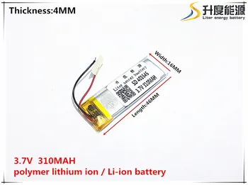 3,7 В 310 мАч 401646 Литий-Полимерный Li-Po литий-ионный Аккумуляторные батареи для Mp3 MP4 MP5 GPS мобильный Bluetooth