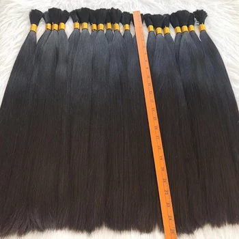 Необработанная Китайская Девственная Прямая Машина Для Объемного Плетения Волос 100% Human Braiding Hair, Изготовленная #613 #4 #27 Без Утка Remy Human Hair Bulk Natural Hair