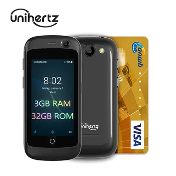 Unihertz Jelly Pro 3GB + 32GB, Самый маленький 4G-смартфон в мире, разблокированный смартфон Android 8.1 Oreo Black