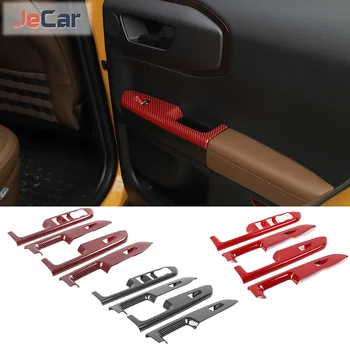 JeCar для Ford Bronco Sport 2021-2022 Отделка стеклоподъемника из АБС-пластика Защитная крышка Аксессуары для интерьера
