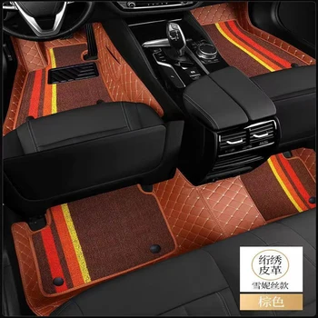 Изготовленные на заказ двухслойные автомобильные коврики для Chrysler 300c 300s Sebring PT Cruiser Grand Voyager стайлинг автомобилей Автомобильные аксессуары