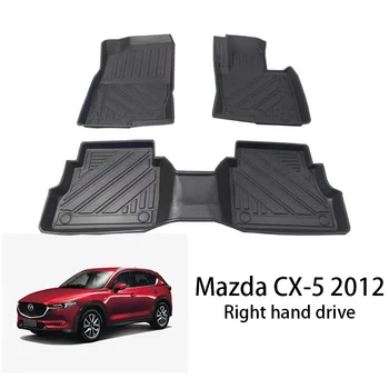Автомобильные коврики TPE на заказ, полный комплект для Mazda CX-5 2012, Ковер для правого руля, Коврики, Накладки для салона, Автоаксессуары