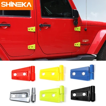 Защитная крышка дверных петель автомобиля SHINEKA, аксессуары для внешней отделки Jeep JK, аксессуары для Jeep Wrangler JK CJ TJ