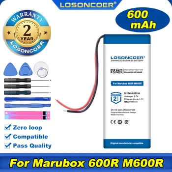 100% Оригинальный Аккумулятор LOSONCOER 600mAh 701740 681740 Для Видеомагнитофона Marubox 600R Marubox M600r