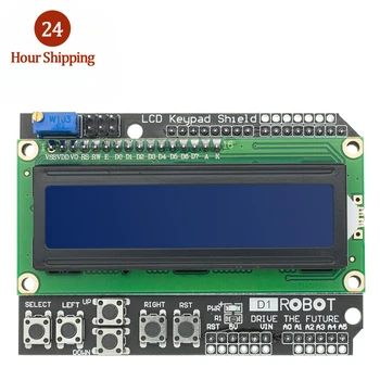Экран Дисплея модуля LCD Keypad Shield LCD1602 LCD 1602 с синим экраном Для Arduino