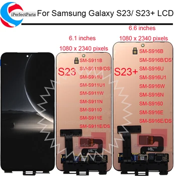 AMOLED Для Samsung Galaxy S23 ЖК-дисплей S911B S911U S9110 Дисплей Сенсорный Экран Дигитайзер Для Samsung s23 + ЖК-дисплей s23 Plus S916B S916