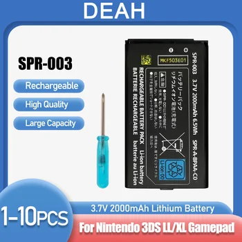 Новая Литиевая Аккумуляторная батарея SPR-003 3,7 В 2000 мАч или Nintendo 3DS LL /XL 3DSLL 3DSXL NEW 3DSLL NEW 3DSXL С набором инструментов