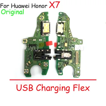 Для Huawei Honor X7 USB-плата для зарядки Док-порт Гибкий кабель Место замены