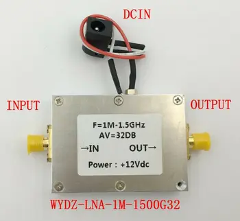 Модуль широкополосного радиочастотного усилителя LNA с низким уровнем шума 1-1500 МГц, предварительный усилитель приемника VHF/UHF