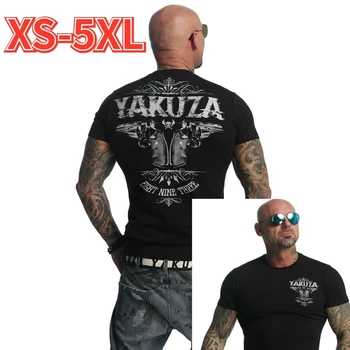 Новая летняя модная футболка с принтом Yakuza, мужская футболка премиум-класса