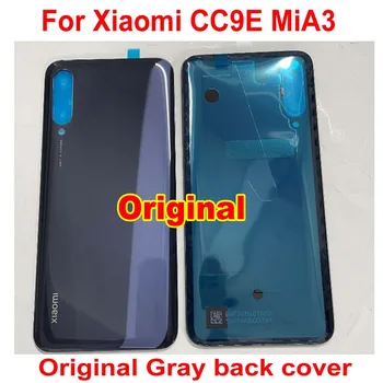 100% Оригинальная Новинка Для Xiaomi CC9E Mi A3 MiA3 Стеклянная Задняя Крышка Батарейного Отсека Задняя Крышка Корпуса с Клейкой Лентой Крышка Телефона