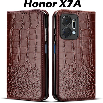 Для Honor X7A Чехол-бумажник с откидной крышкой Кожаный чехол для Honor X7A чехол для телефона Противоударный Чехол HonorX7A X7 A X 7A чехол-подставка для кошелька