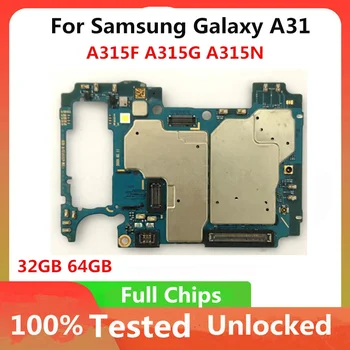 256G Оригинальная Логическая Основная Плата Для Samsung Galaxy A32 A315F Материнская Плата 1/2 SIM С Полной Разблокировкой Чипов, Полностью Рабочая