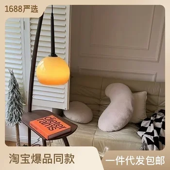 Торшер со столиком Журнальный Столик для хранения Винтажная Дизайнерская Гостиная Спальня B & B Ночная Лампа для ловли рыбы Японский Mantis Gra