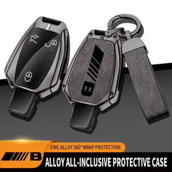 Чехол для дистанционного ключа автомобиля из цинкового сплава, брелок для ключей Mercedes-Benz B-Class W245 W246, автомобильные аксессуары для защиты ключей