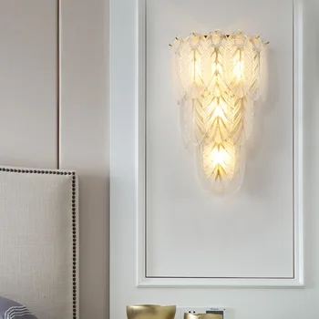 Американская Роскошная Настенная лампа Charge Crystal для гостиной с батарейным питанием, Настенные бра, светильники, Современная Прикроватная тумбочка для спальни, Внутреннее освещение