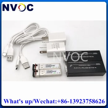 Расширитель Волоконно-Оптического Преобразователя 1Ch Micro Mini 4K*2K @ 30Hz HDMI С Приемопередатчиком Модуля SFP 10G SM BIDI 20KM LC, Зарядным Устройством USB