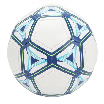 Футбольный мяч Футбольный Мяч из ПВХ Стабильный Эффективный Полет Взрывозащищенный Синий Белый Устойчивый К Старению Высокая Устойчивость к игре
