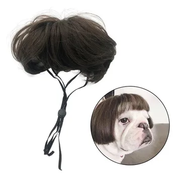 Собачий косплей-парик для маленьких собак, зоотовары, аксессуары для танцев, декоративная шерсть для собак, забавный костюм для маленькой собачки и кошки 2021 года