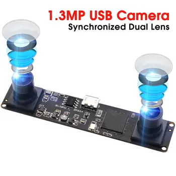 ELP 960P Модуль камеры синхронизации с двумя объективами USB2.0 OTG UVC MJPEG 60 кадров в секунду 2560X960 3D VR Стерео usb Веб-камера OV9750